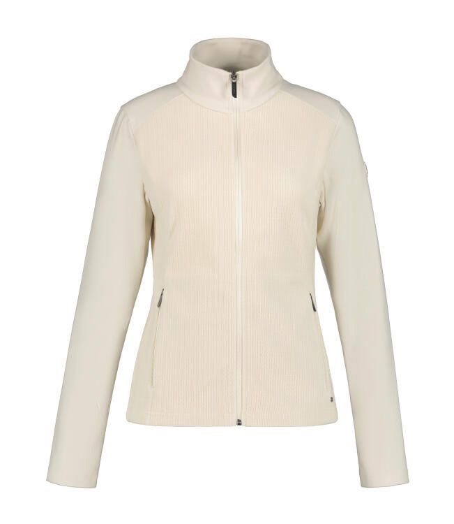 Luhta Auvois Midlayer Vest Dames Roomwit – Full Zip Golfvest