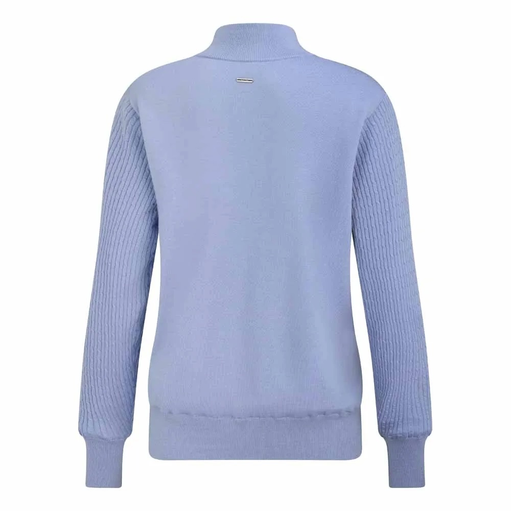 PING Pamela Lined Quarter Zip Golftrui Dames Viola – Merinowol