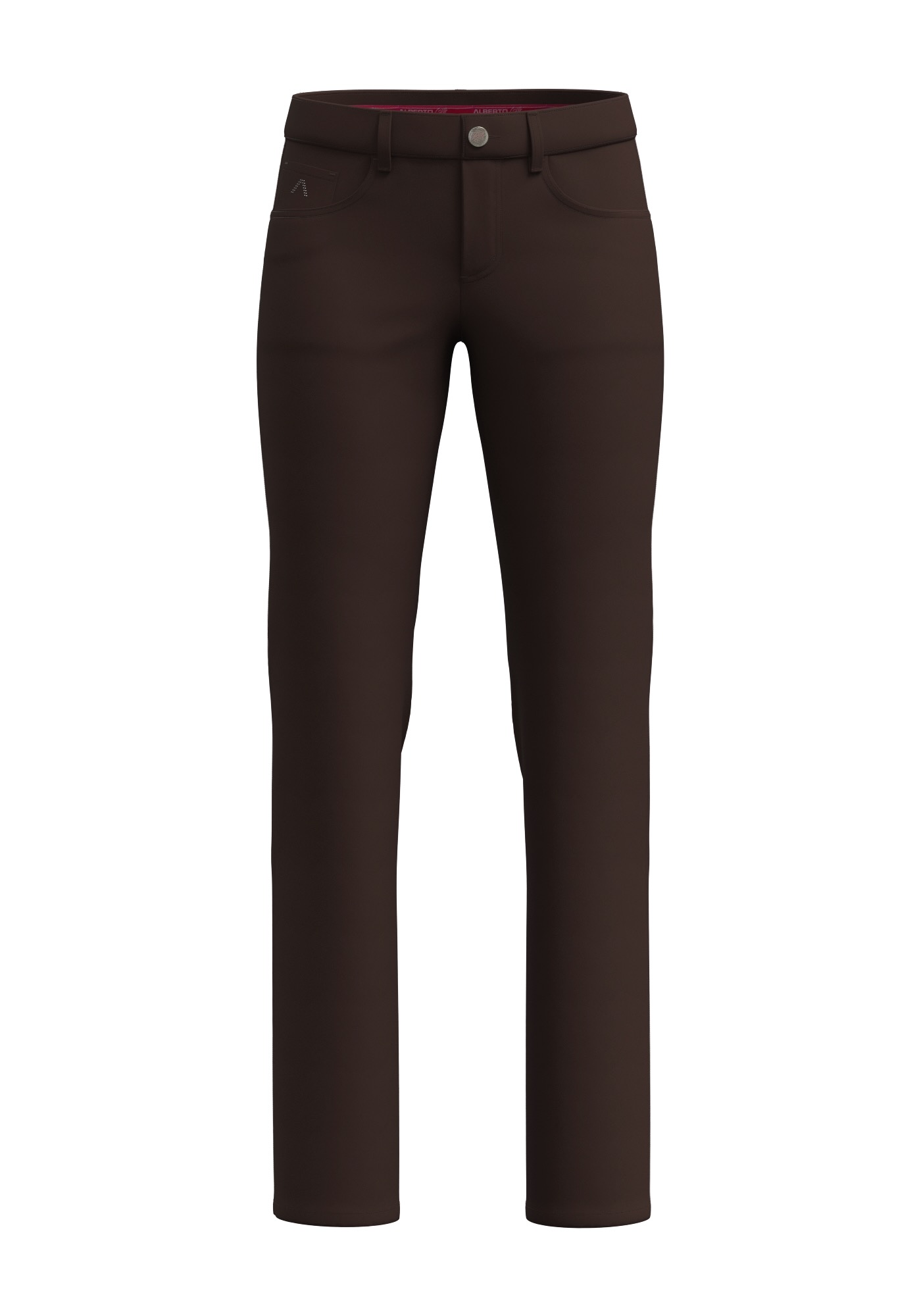 Alberto Anja Thermo Stretch WR Golfbroek Dames Bruin – Modern Fit