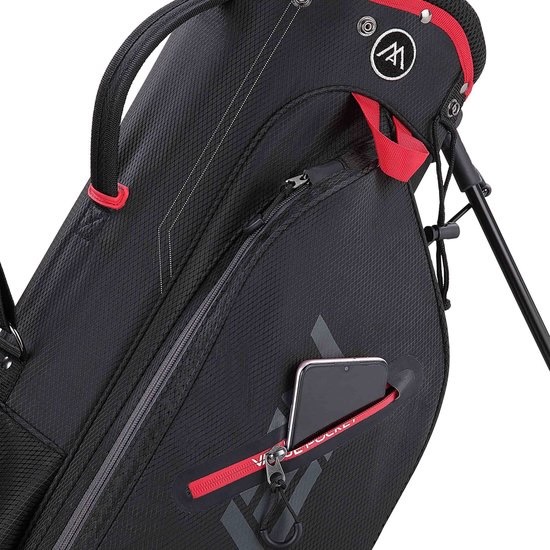 Big Max Heaven Seven G Standbag Zwart/Rood – Lichtgewicht 1,6 kg - Afbeelding 4