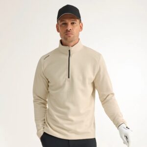 PING Reg Half Zip Fleece Heren Chalk – Warme Golf Midlayer