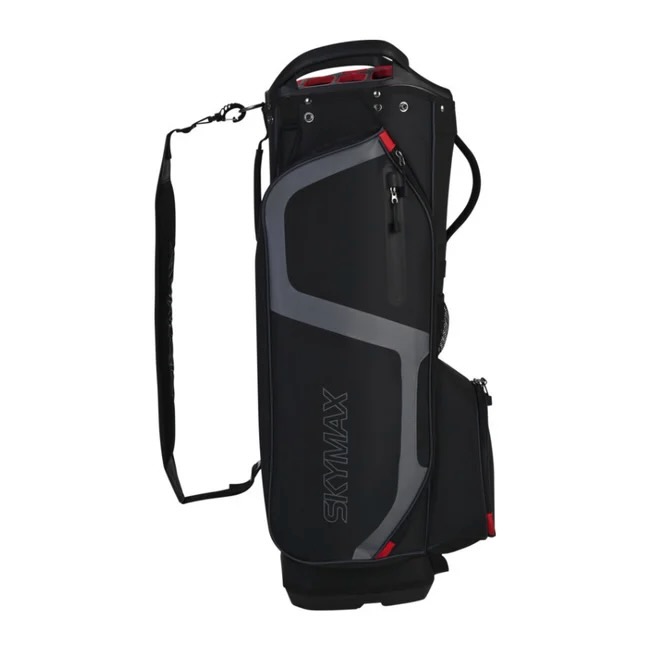 Skymax Cart Bag 9,5 inch Zwart/Rood/Grijs – 14-vaks Golftas