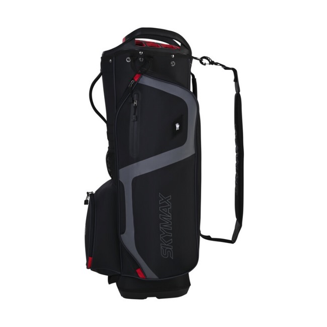Skymax Cart Bag 9,5 inch Zwart/Rood/Grijs – 14-vaks Golftas - Afbeelding 3